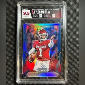 2019 Prizm Draft Picks Kyler Murray Blue Prizm Rookie RC #101 HGA 9.5 Gem Mint